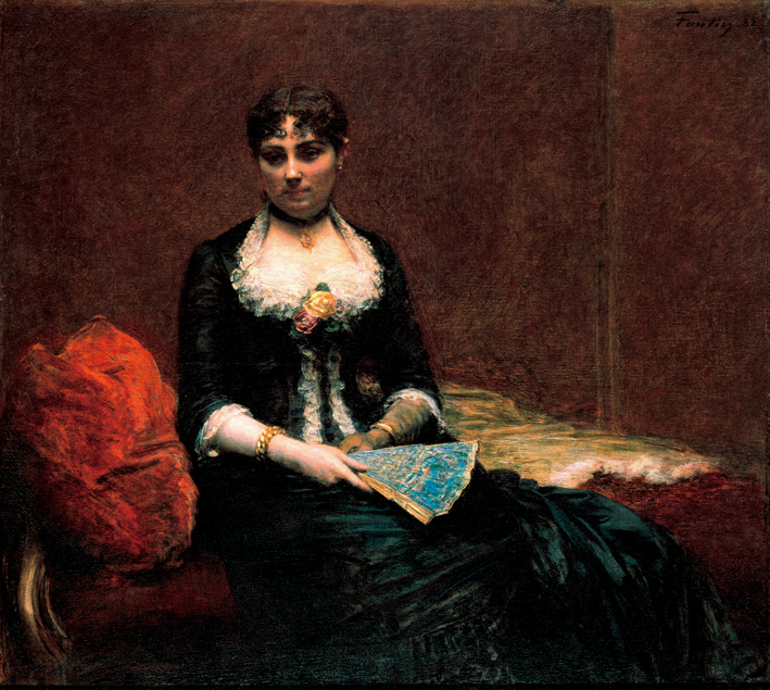  方丹·拉图尔 Fantin-Latour 里昂夫人的画像的主人 Portrait of Madame Leon Maitre 